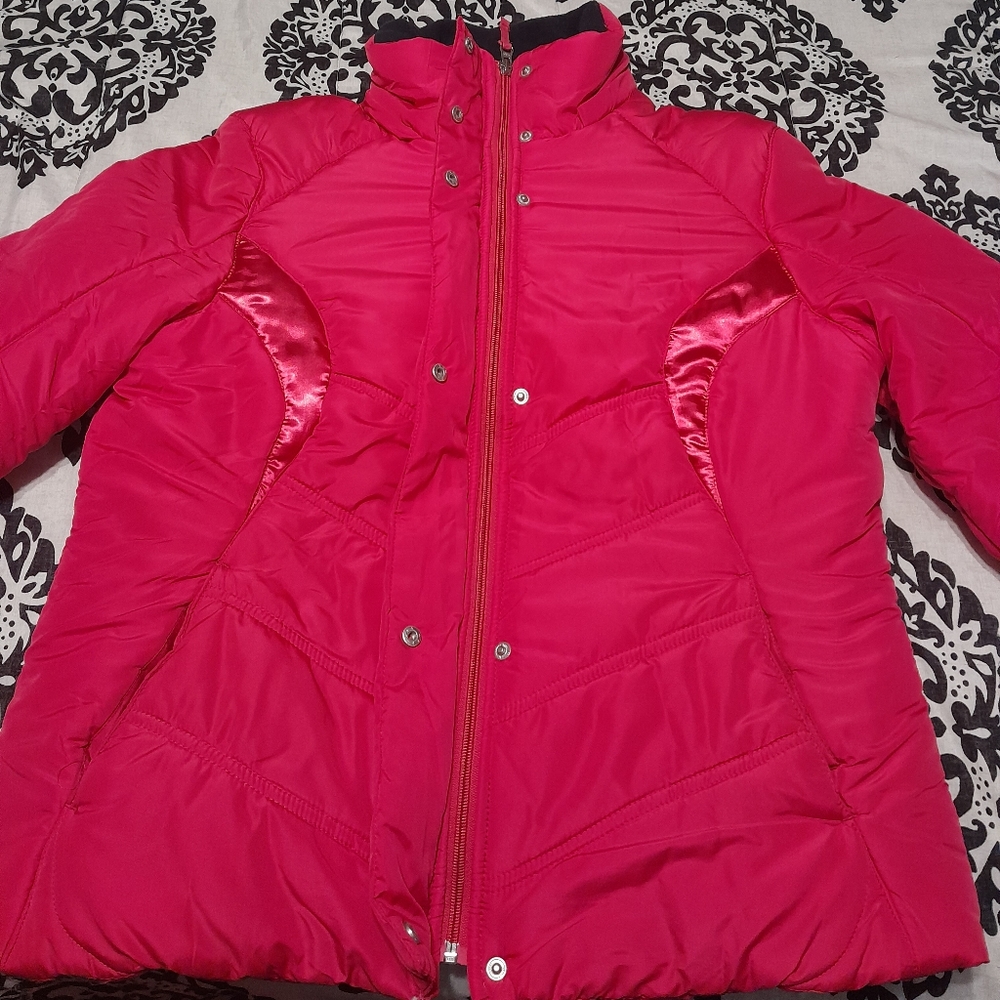 Hot pink coat size Large